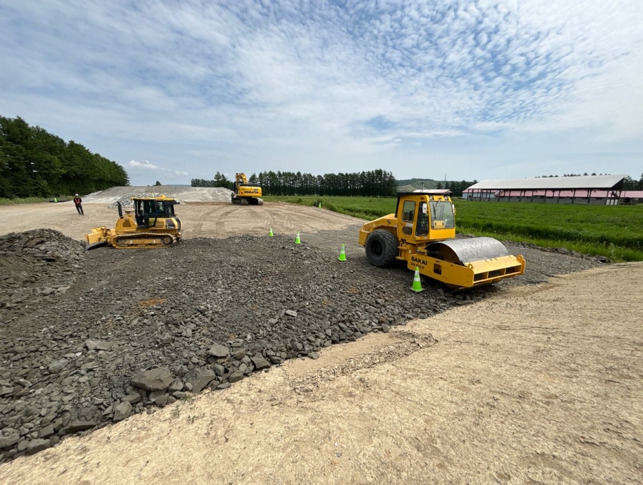 帯広広尾自動車道　大樹町　大樹中央改良工事