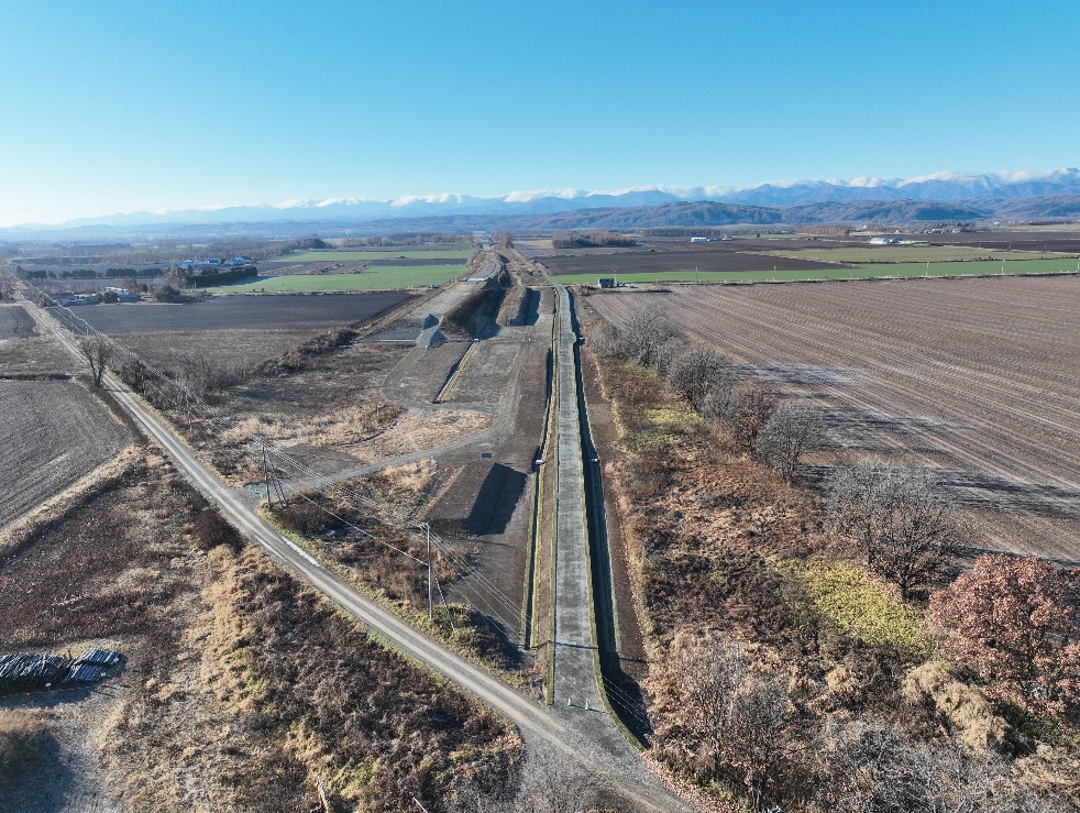 帯広広尾自動車道　大樹町　大樹北改良工事
